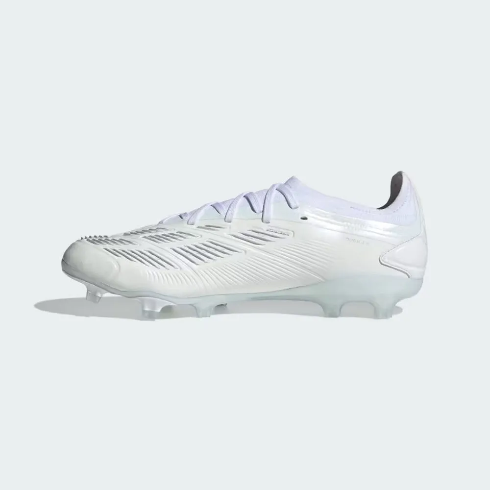 Adidas Predator Pro 24 FG Football Boots (White/Metallic Silver/White)