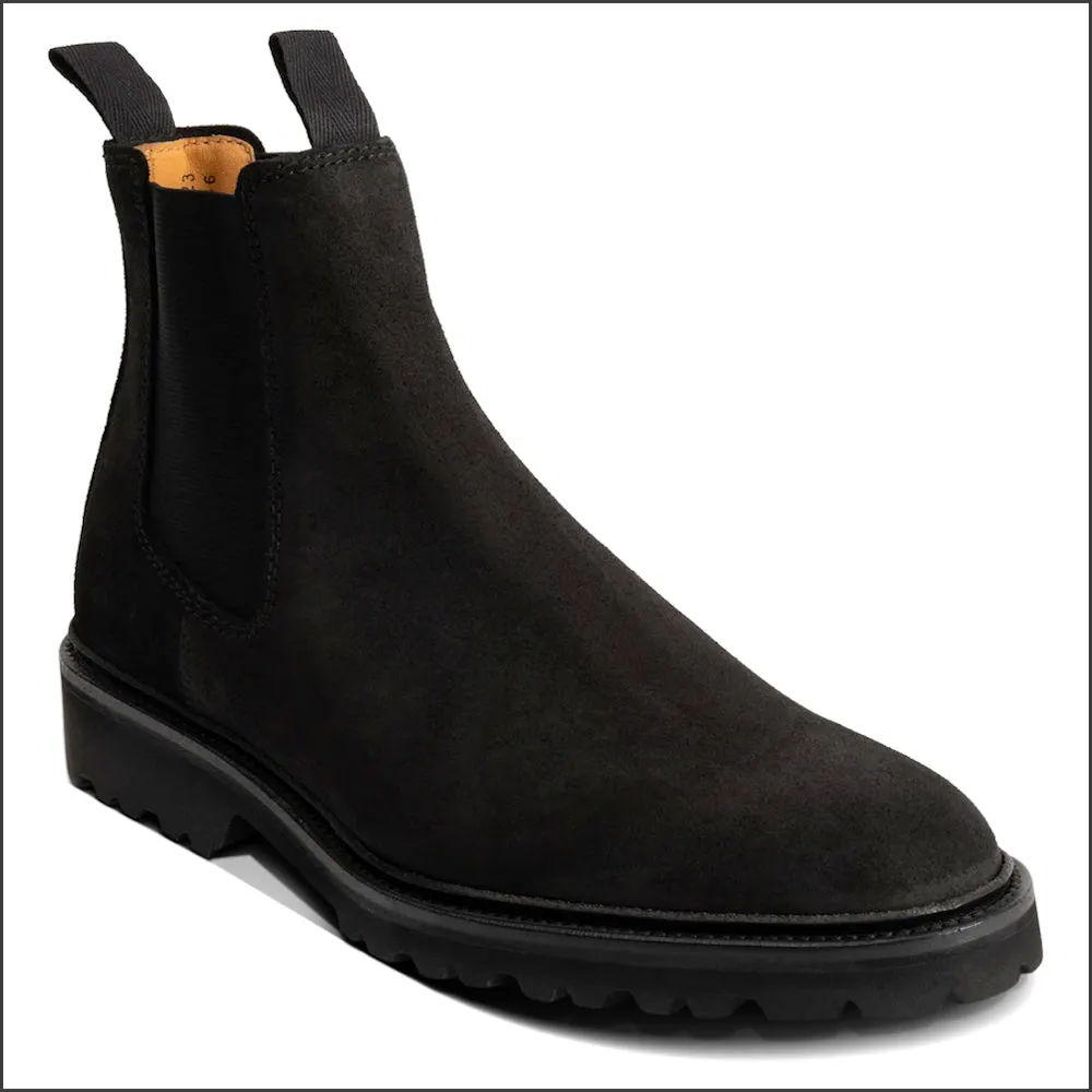 Barker Camborne - Black Waxy Suede Boot*