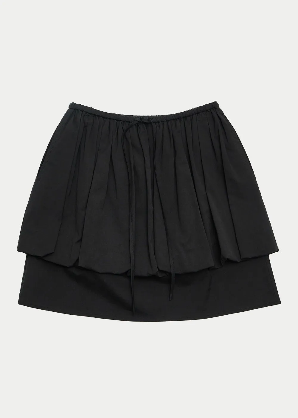 Black Sheer Layered Skirt