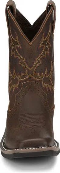 Boy's Justin Cattleman Brown Western Boot