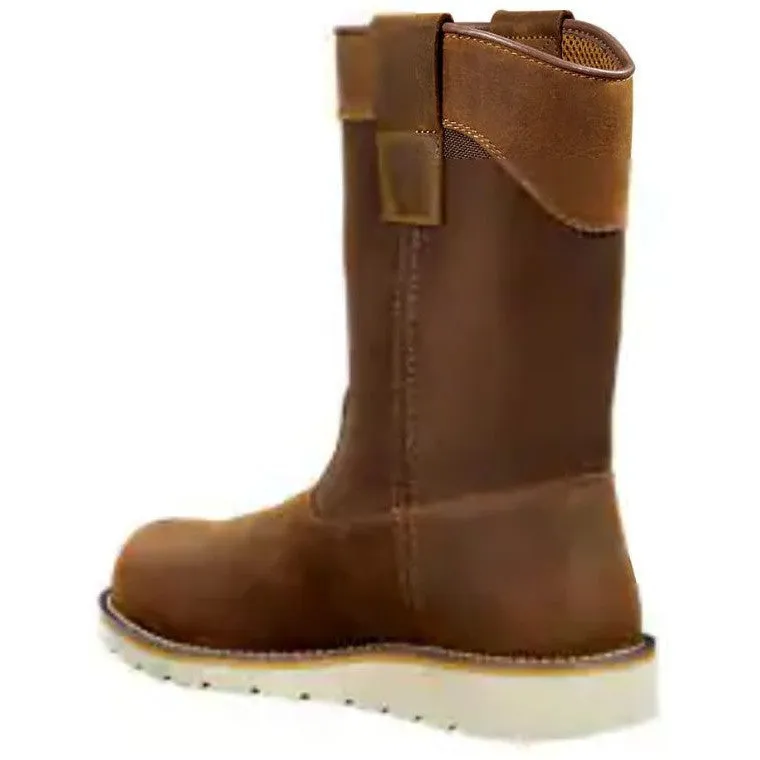 Carhartt Men's 10" Steel Toe WP Wedge Wellington Work Boot -Brown- FW1232-M