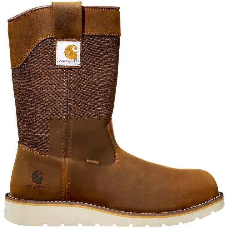 Carhartt Men's 10" Steel Toe WP Wedge Wellington Work Boot -Brown- FW1232-M