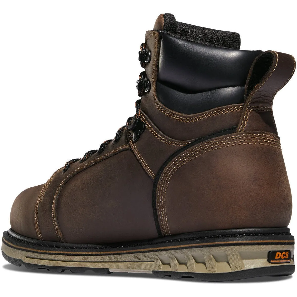 Danner Men's Steel Yard 6 Steel Toe WP Work Boot -Brown- 12538