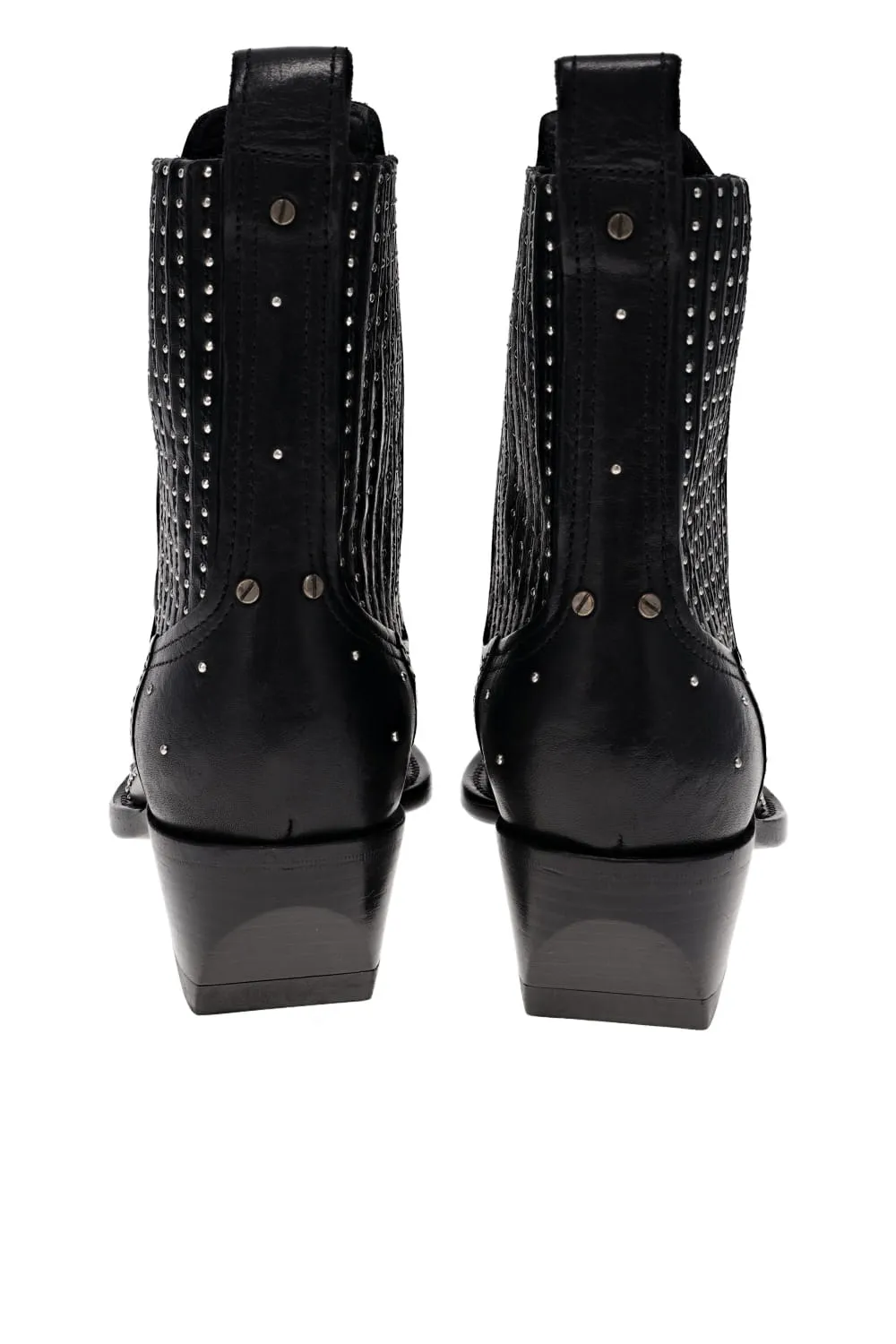 Debbie Beatles Studded Leather Boots