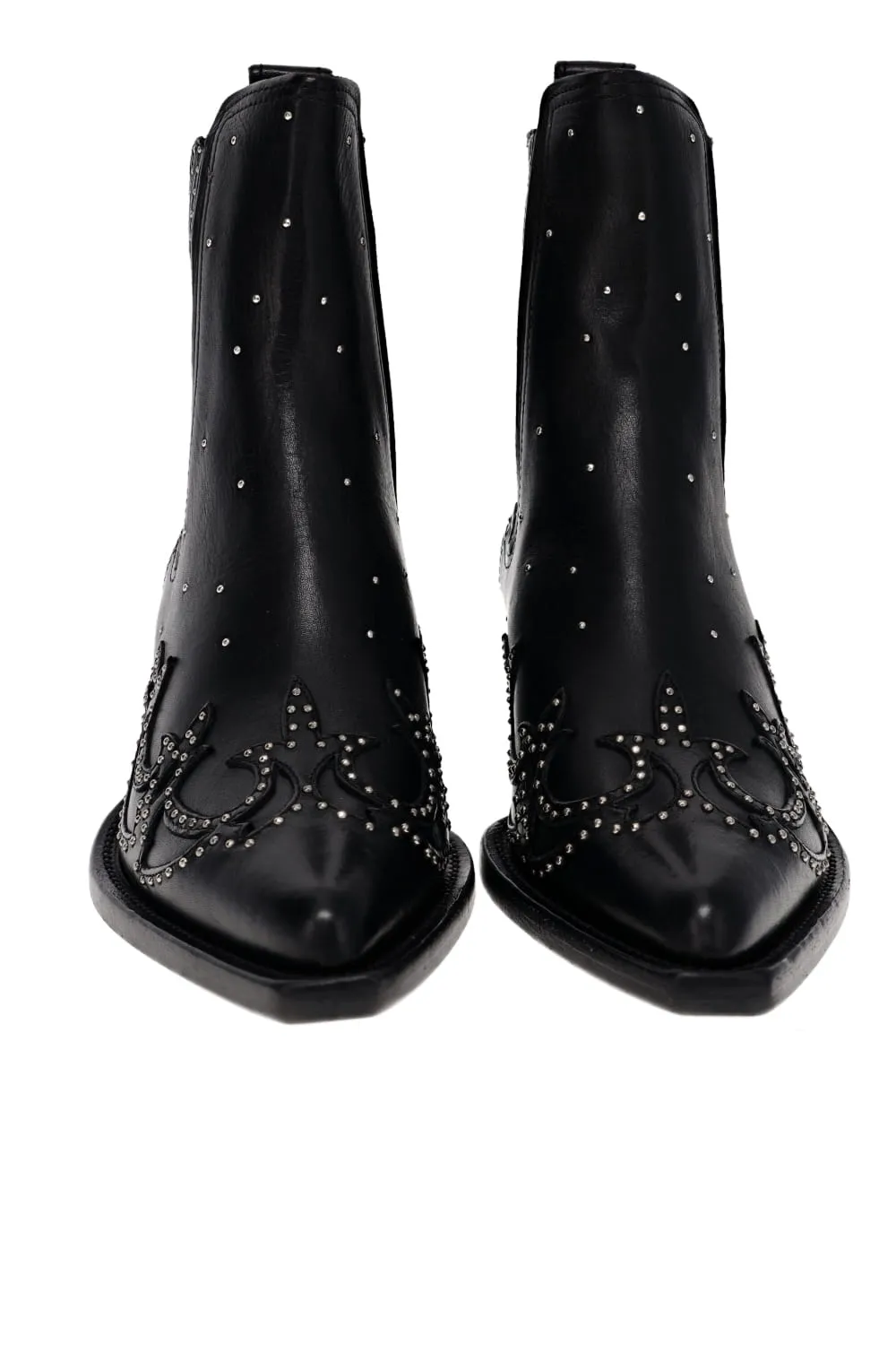 Debbie Beatles Studded Leather Boots