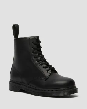 Dr. Martens UNISEX 1460 MONO SMOOTH LEATHER LACE UP BOOTS (Black)