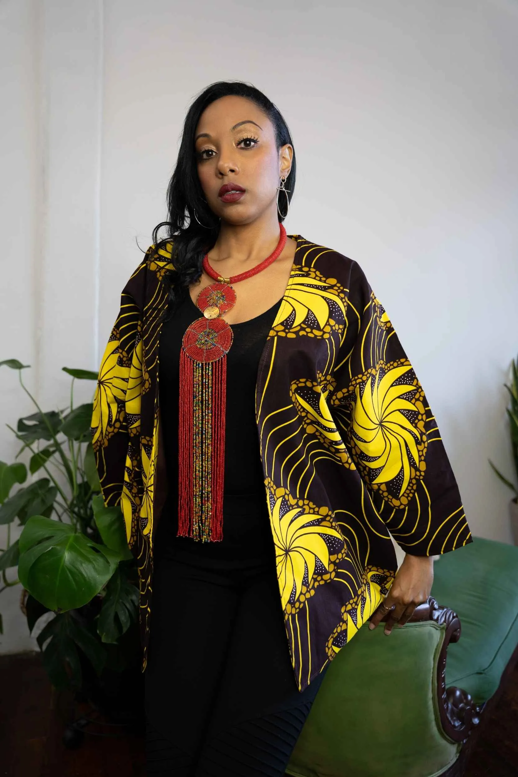 ESOYA AFRICAN PRINT KIMONO WOMEN'S JACKET