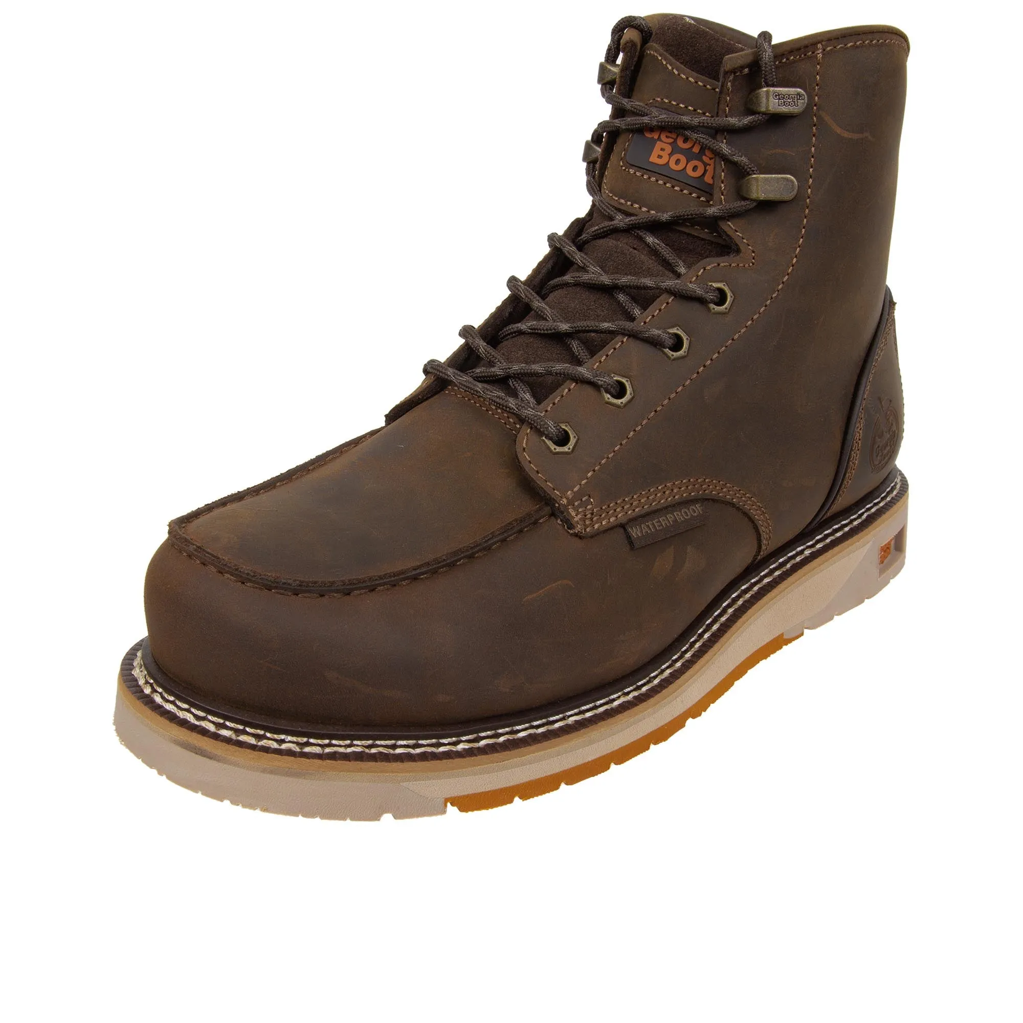 Georgia Boot AMP LT Wedge Composite Toe Brown