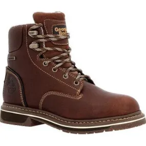 Georgia Women's Amp Lt Edge 6" WP Alloy Toe Work Boot -Brown- GB00515