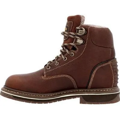 Georgia Women's Amp Lt Edge 6" WP Alloy Toe Work Boot -Brown- GB00515