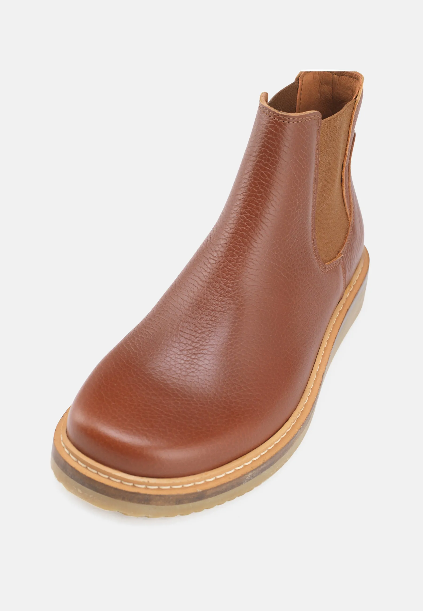 Gry Stvle Waxy Leather - Cognac