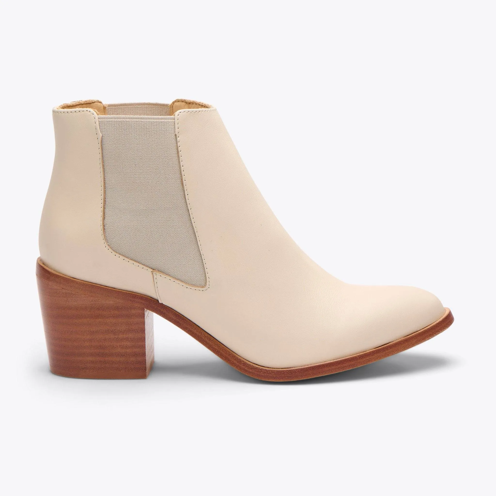 Heeled Chelsea Boot Bone