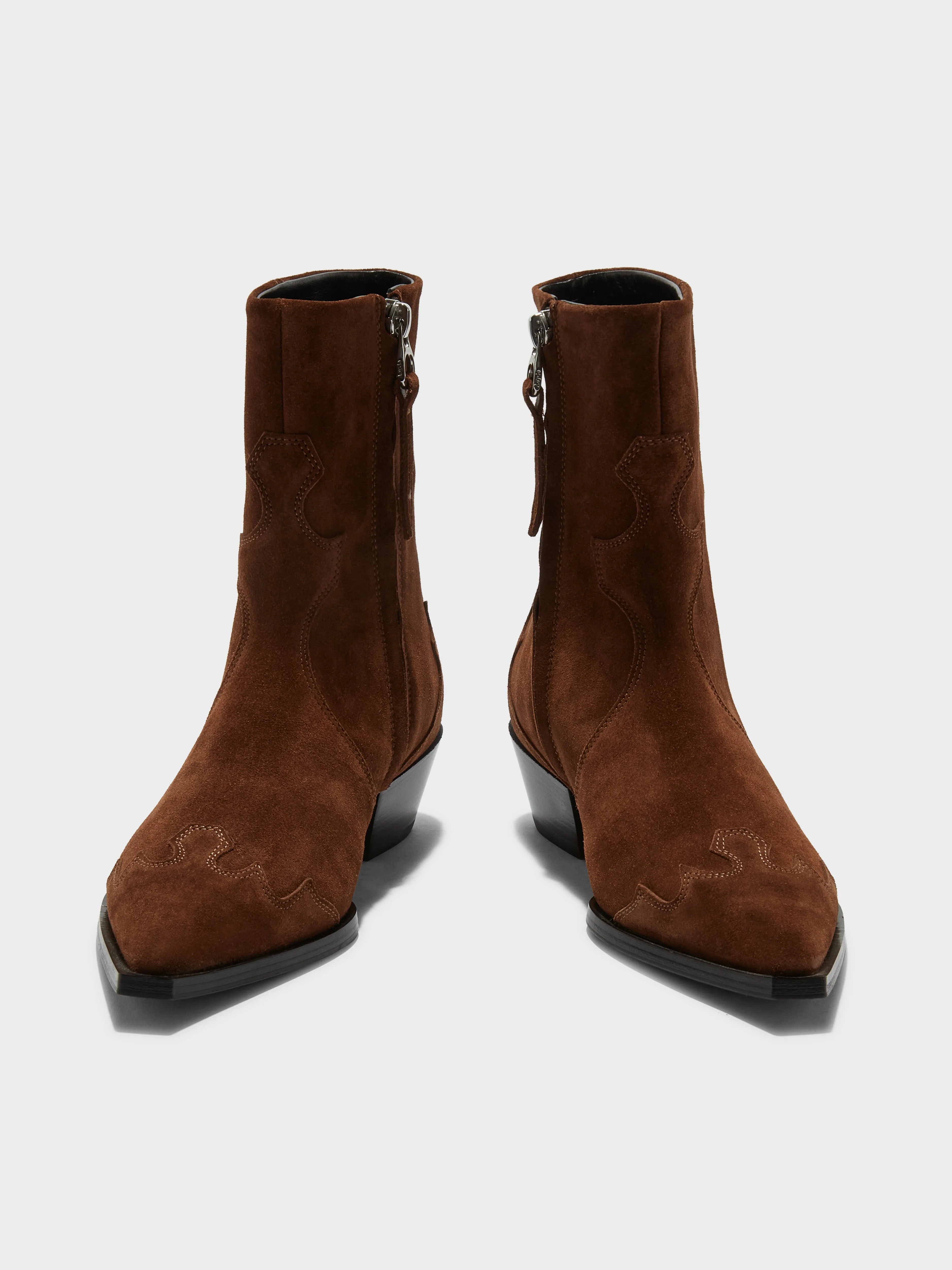 Hester Suede Cowboy Boots