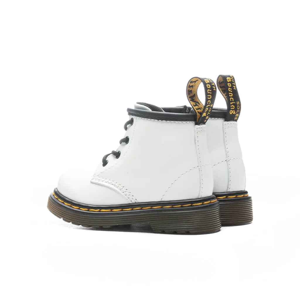 Infant 1460 Leather Lace Up Boot - White