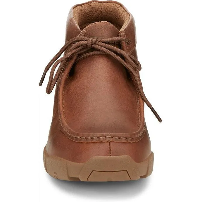 Justin Men's Cappie 4 Moc Toe Western Work Shoe -Sand Tan- SE241