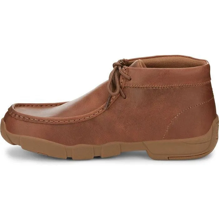 Justin Men's Cappie 4 Moc Toe Western Work Shoe -Sand Tan- SE241