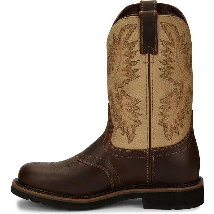 Justin Men's Superintendent 11" Western Work Boot -Brown- SE4660