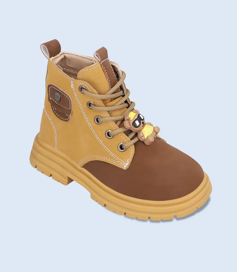 KB0119-MUSTARD-Boys Formal Booties