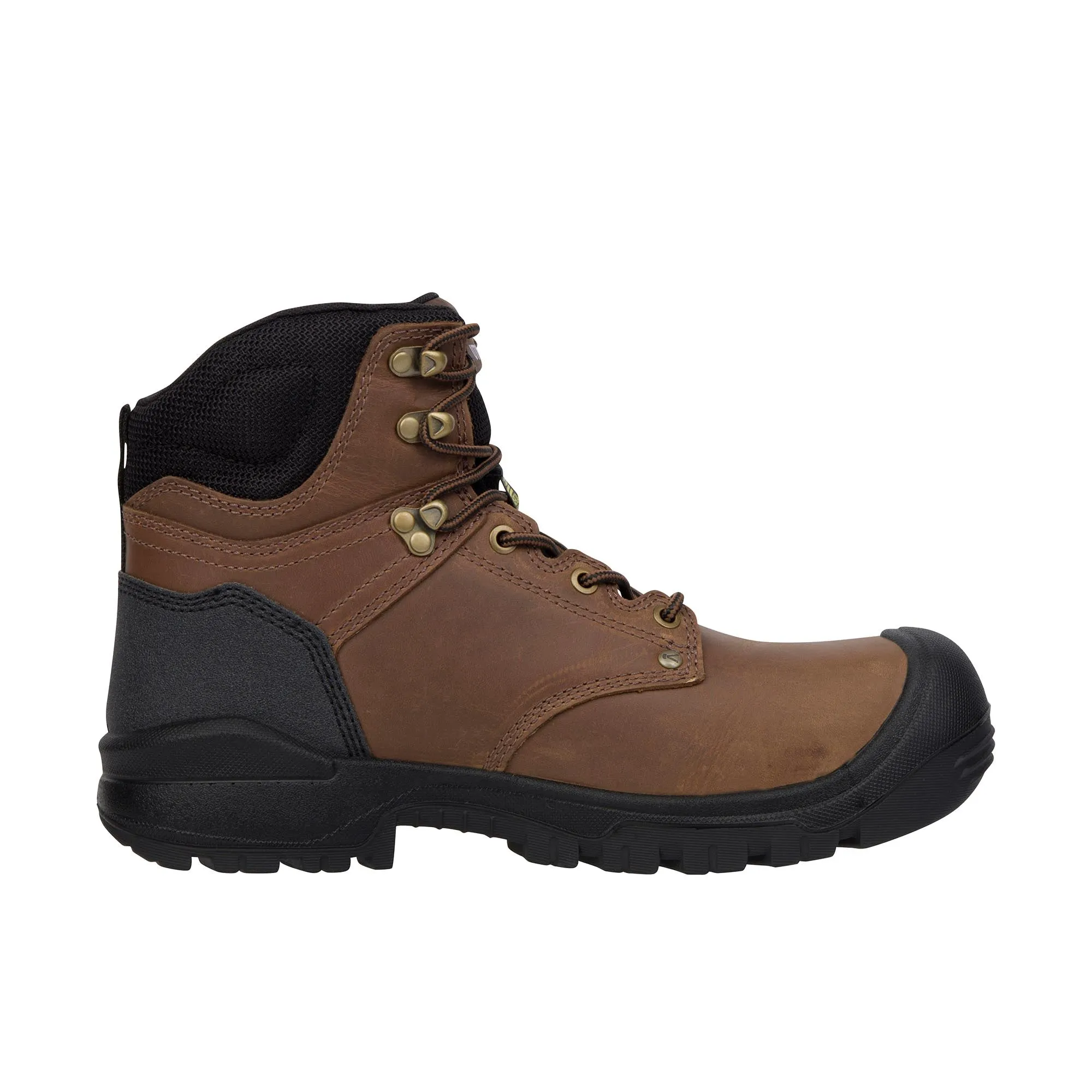 Keen Utility Independence 6-Inch Composite Toe Work Boots in Dark Earth Black with Enhanced Durability