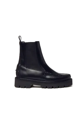 Leather chelsea boots