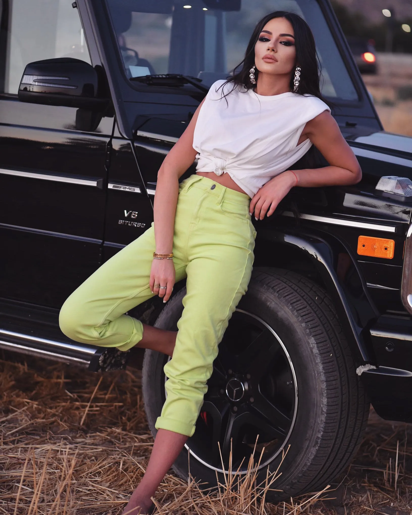 ‘LIME’ High Waisted Jeans