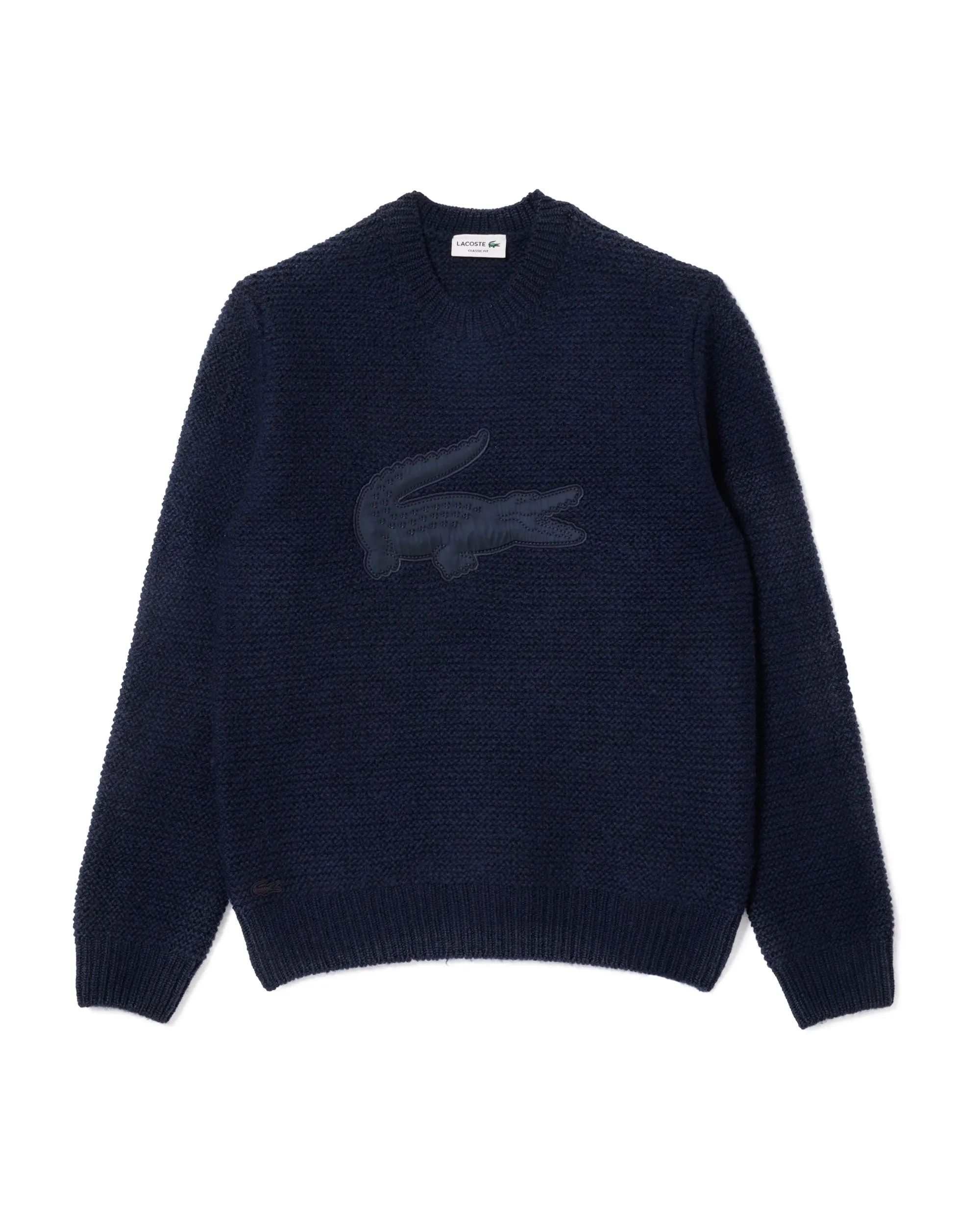 Maglione Uomo Lacoste Big Logo Blu