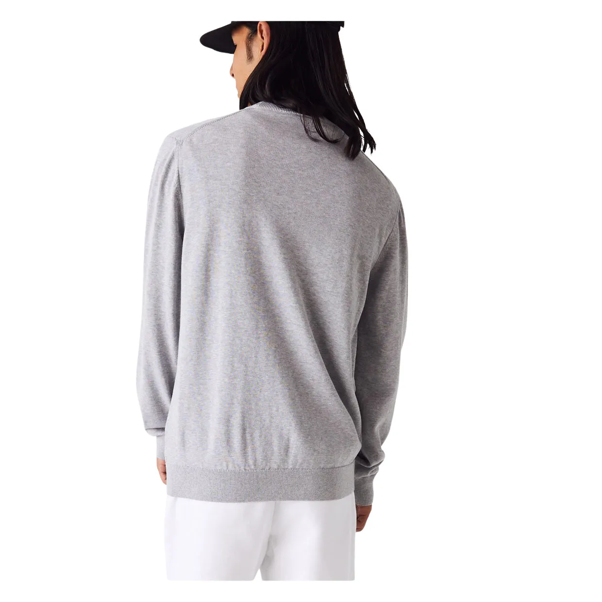 Maglione Uomo Lacoste Girocollo Grigio