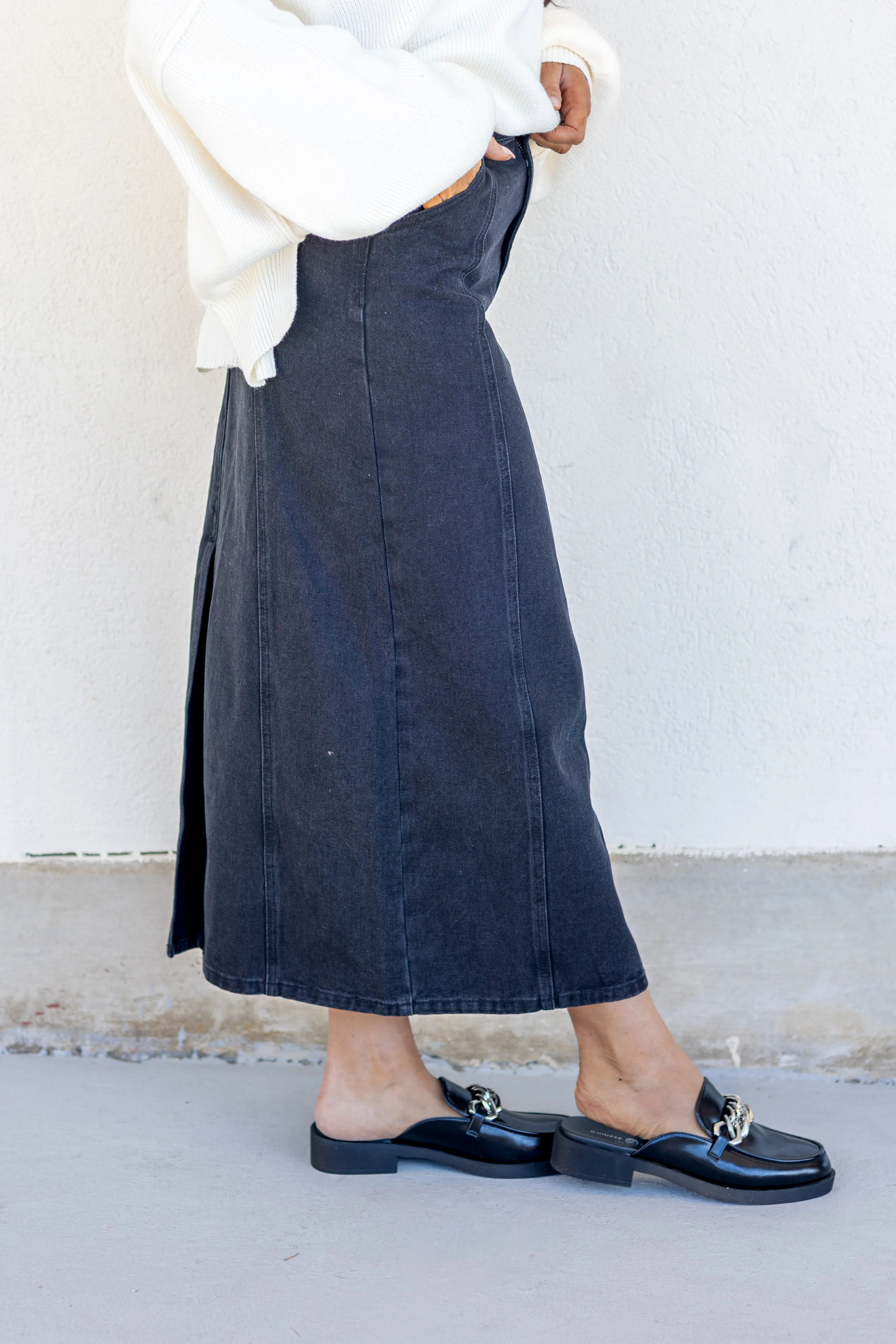 MARLOWE DENIM SKIRT