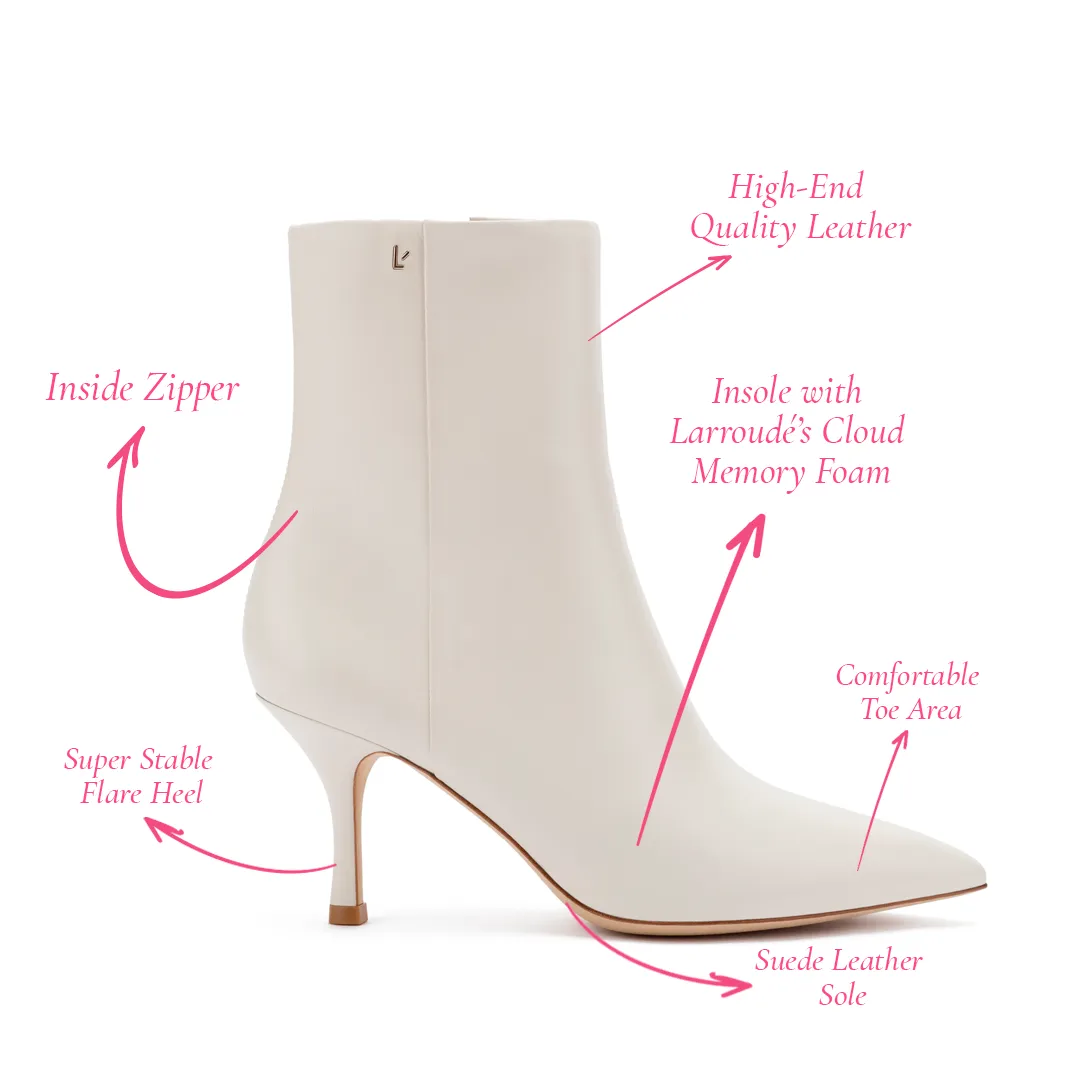 Mini Kate Boot In Ivory Leather