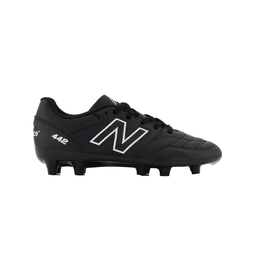 New Balance 442 V2 Academy FG Jnr Football Boots (Black/White)