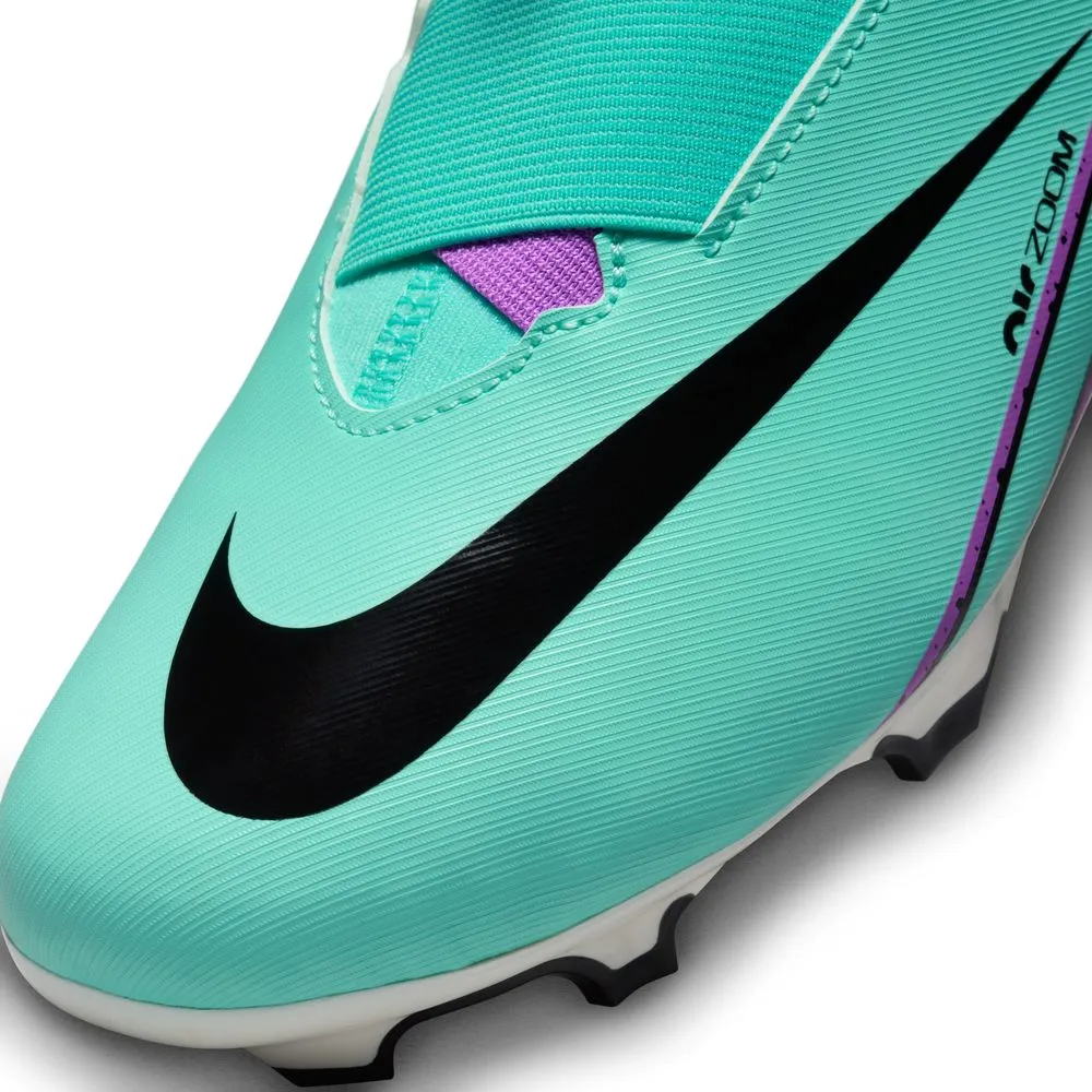 Nike Mercurial Superfly 9 Academy FG/MG Jnr Football Boots (Hyper Turquoise/Black/Fuschia Dream)