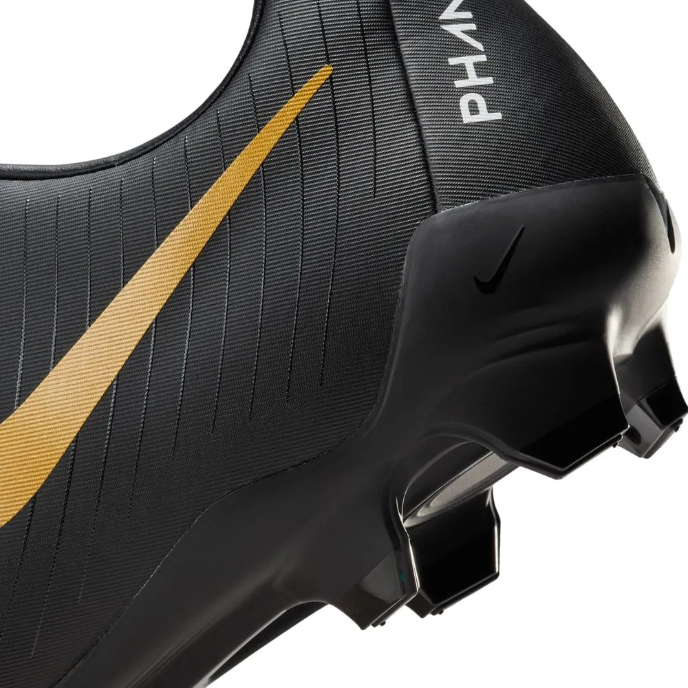 Nike Phantom GX 2 Academy FG Football Boots (White/Black/Metallic Gold)