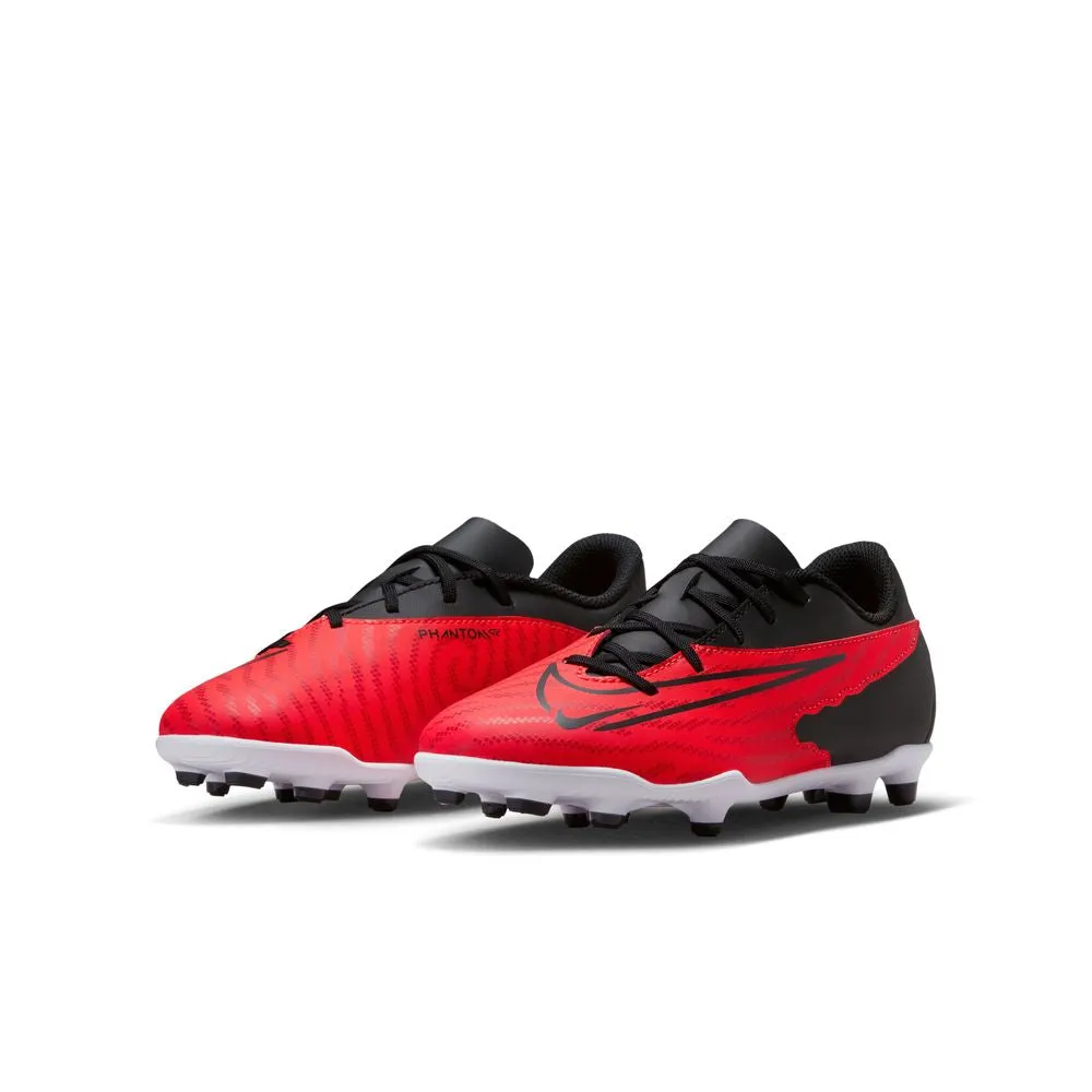 Nike Phantom GX Club FG Jnr Football Boots (Bright Crimson/Black/White)