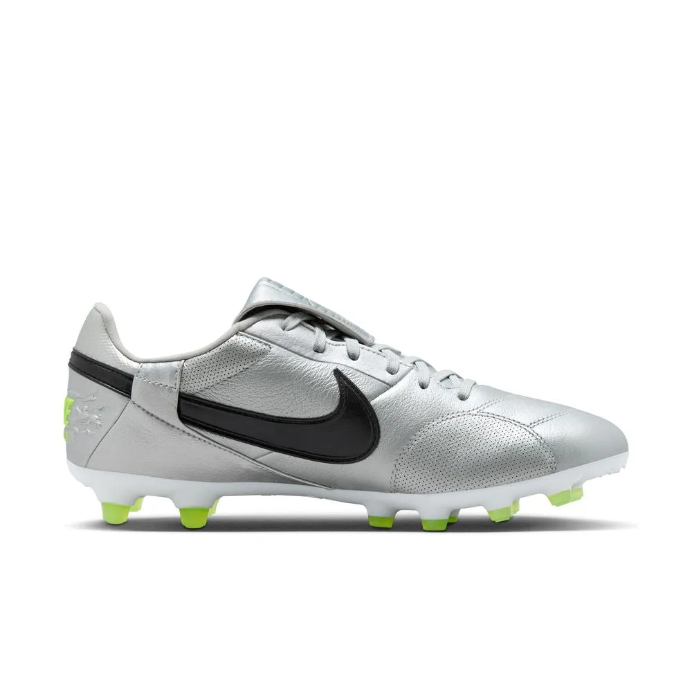 Nike Premier 3 FG Football Boots (Metallic Silver/Black/Volt)