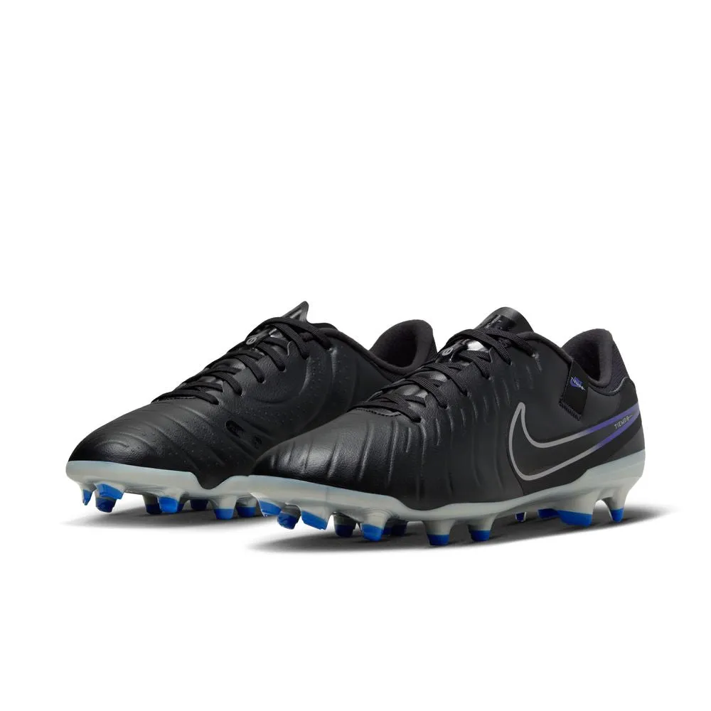 Nike Tiempo Legend 10 Academy FG Football Boots (Black/Chrome/Hyper Royal)