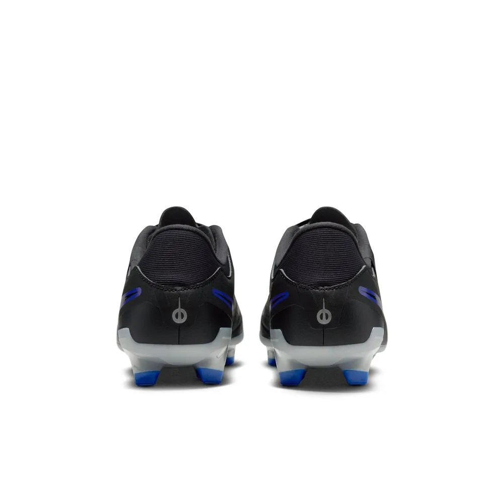 Nike Tiempo Legend 10 Academy FG Football Boots (Black/Chrome/Hyper Royal)