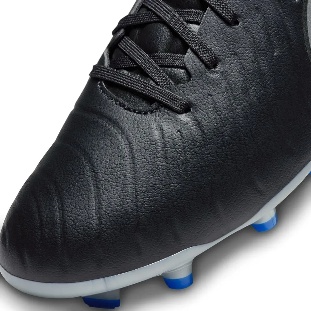 Nike Tiempo Legend 10 Academy FG Football Boots (Black/Chrome/Hyper Royal)