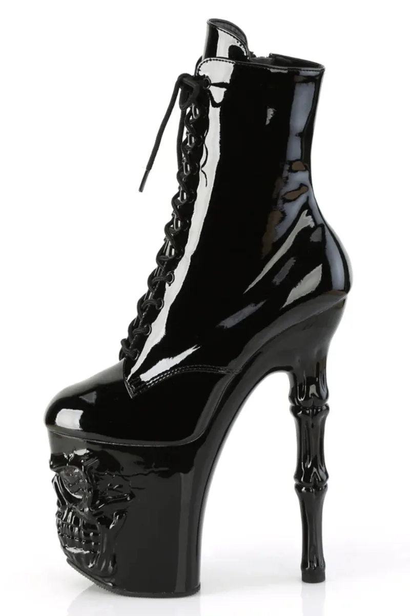 Pleaser USA Rapture-1020 8inch Pleaser Boots - Patent Black