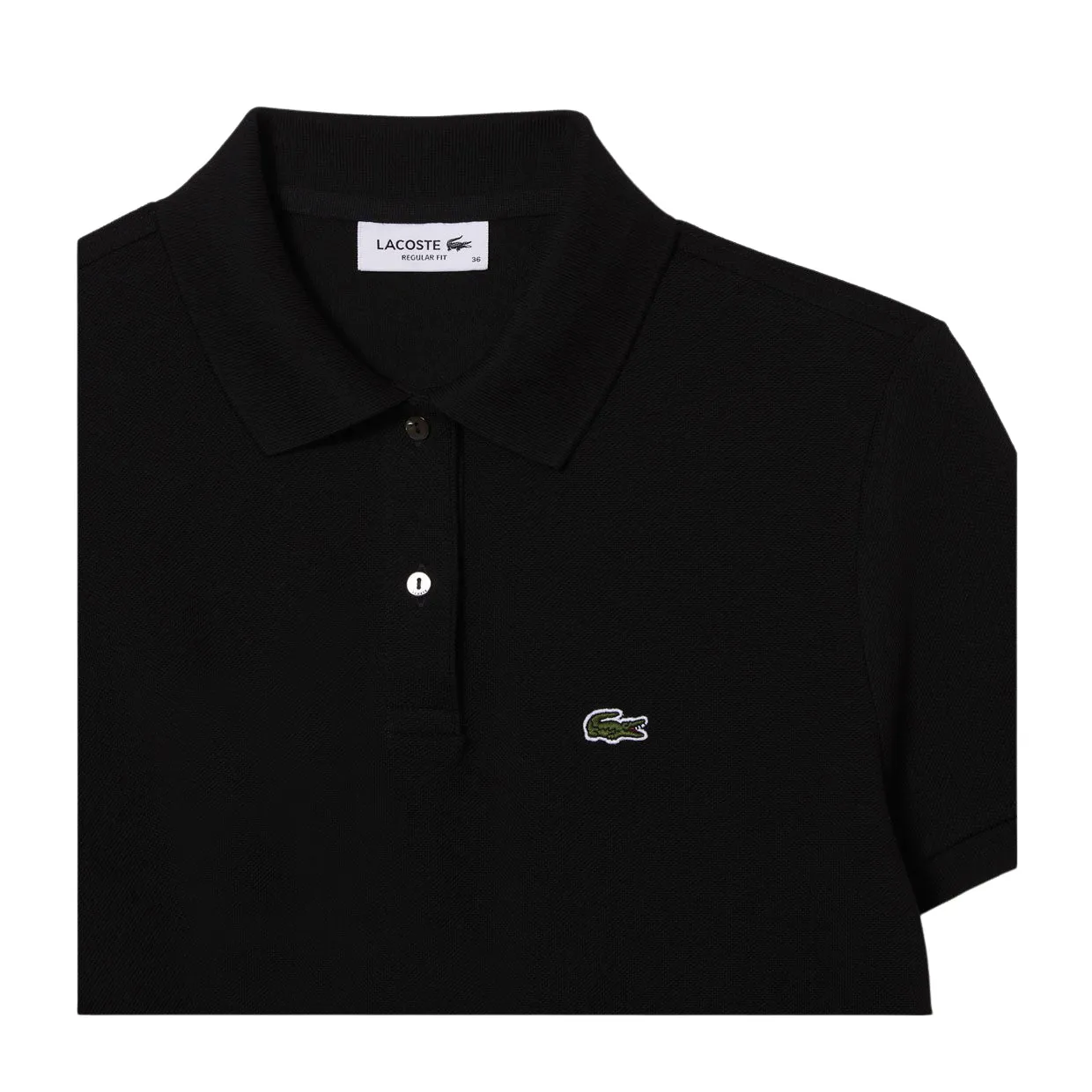 Polo Lacoste Donna Regular Fit Nero