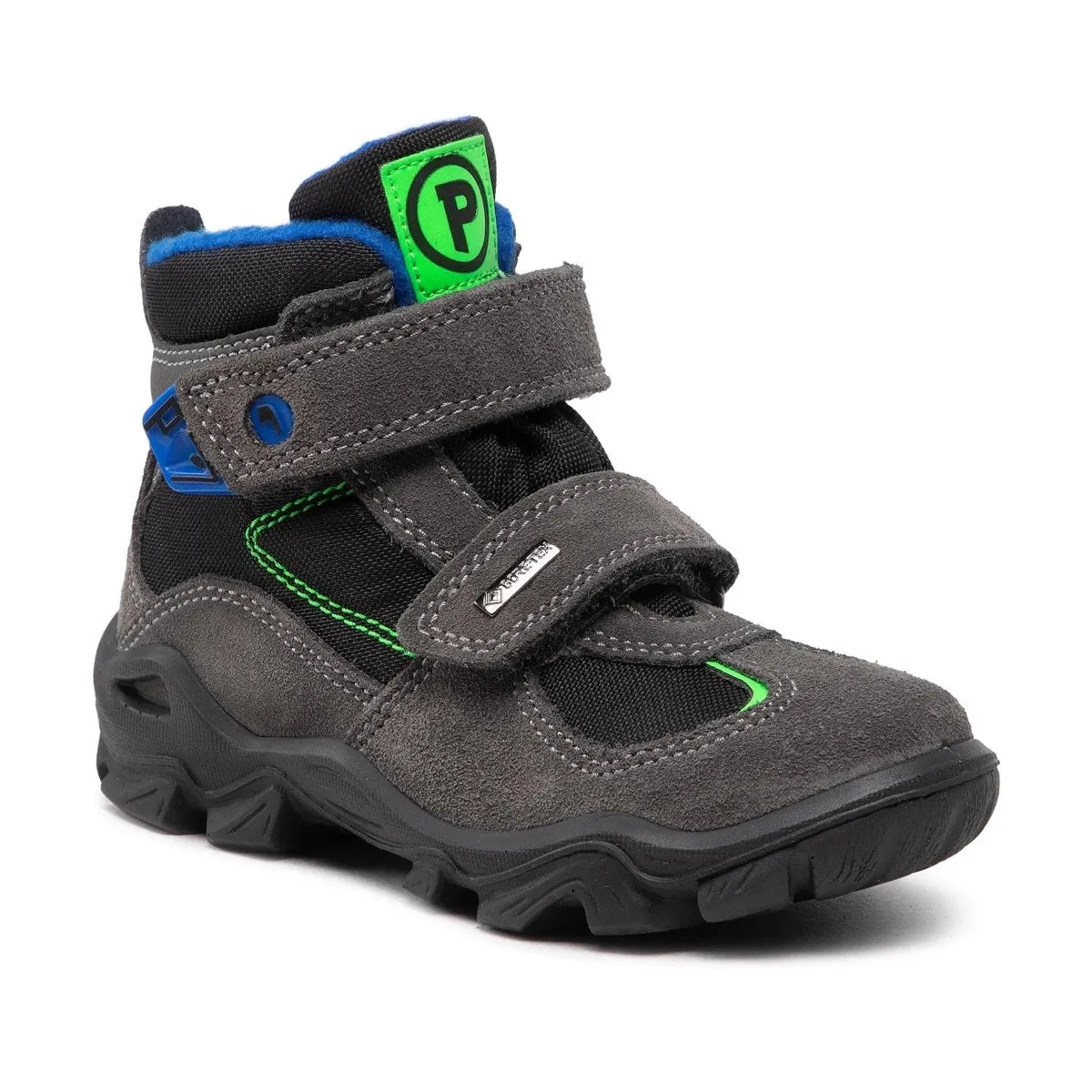 Primigi Boy's (Sizes 31-35) Grey/Black/Green/Blue Gore-Tex Waterproof