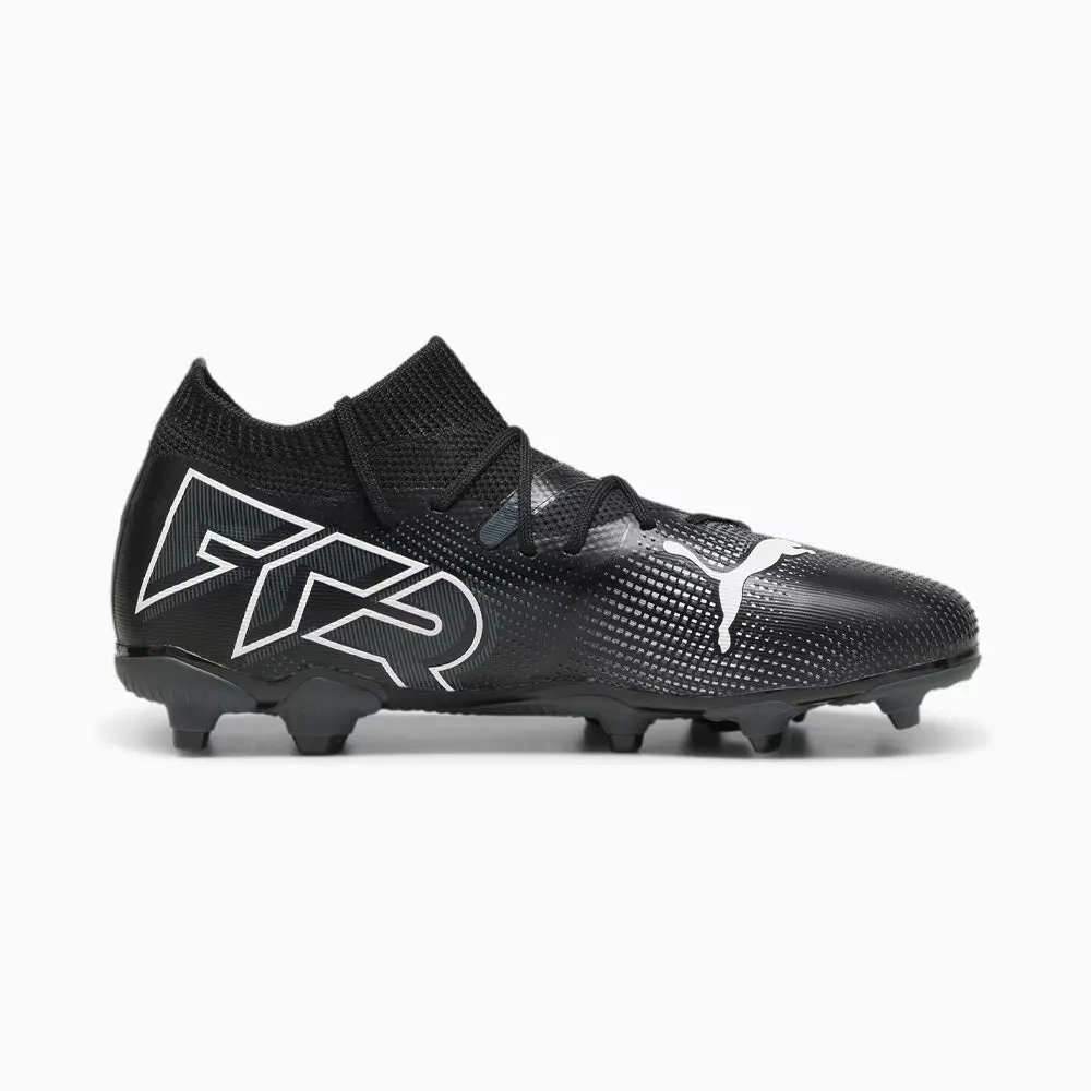 Puma Future 7 Match FG/AG Jnr Football Boots (Black/White)