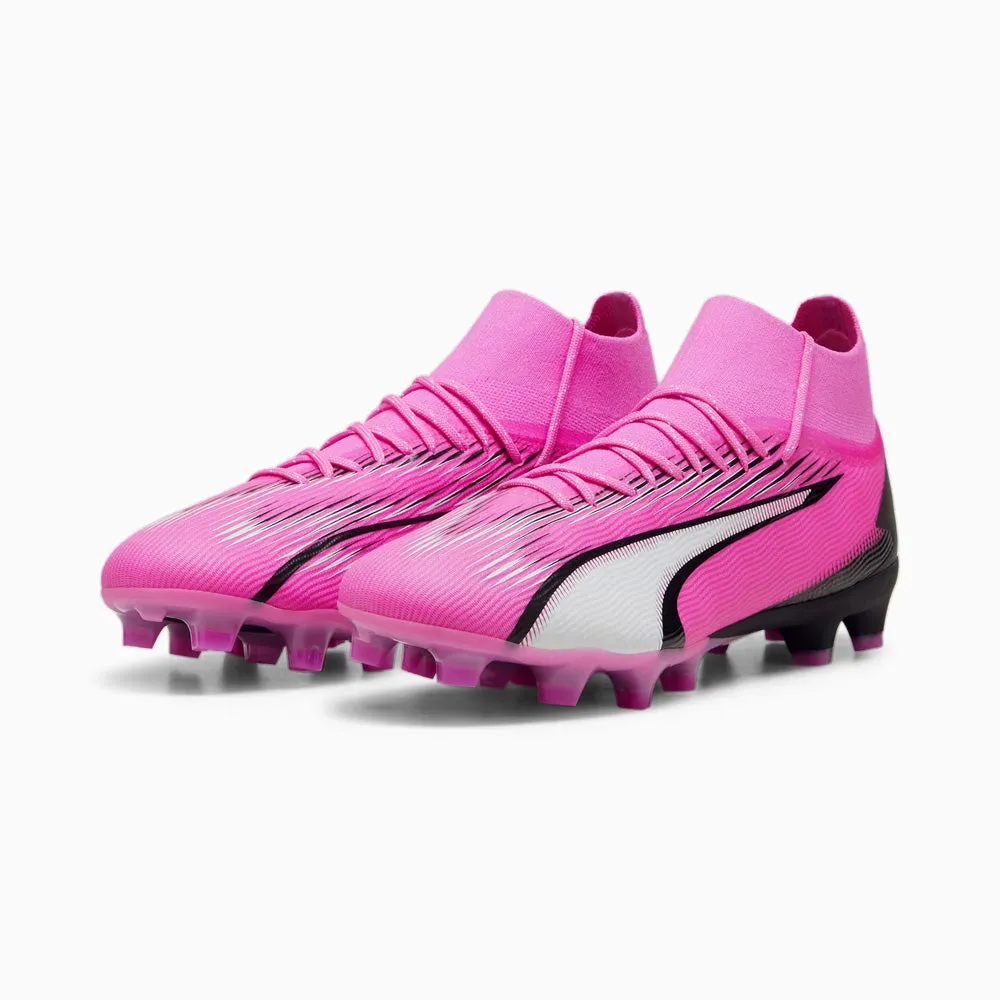 Puma Ultra Pro FG/AG Football Boots (Poison Pink/White/Black)