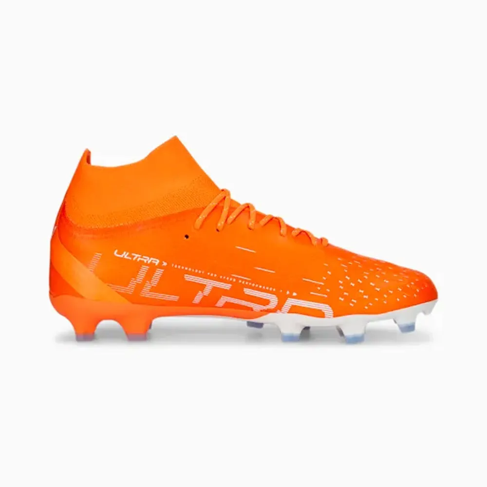 Puma Ultra Pro FG/AG Football Boots (Ultra Orange/White/Blue)