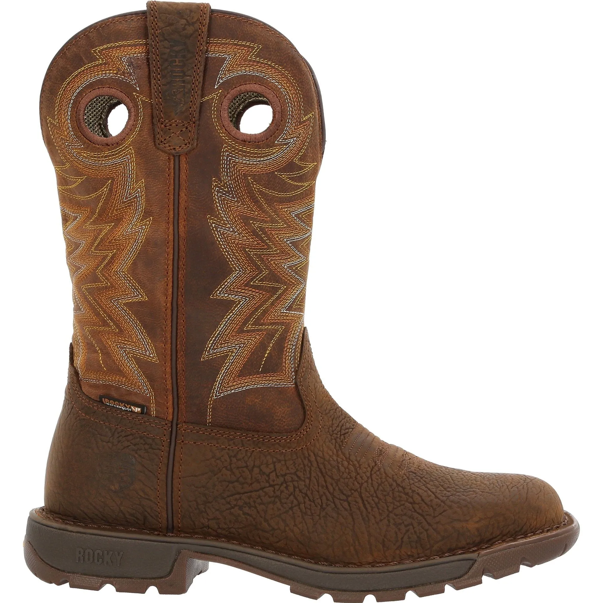 Rocky Men's Legacy 32 11" Square Toe WP Western Boot - Brown - RKW0355