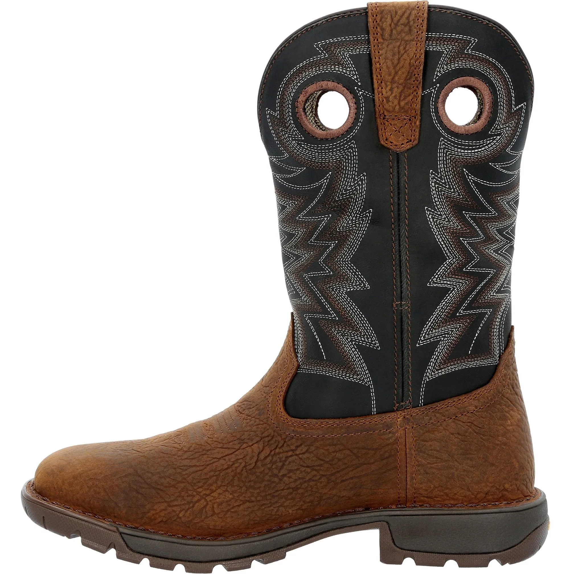 Rocky Men's Legacy 32 11" Steel Toe WP Western Work Boot- Brown- RKW0356