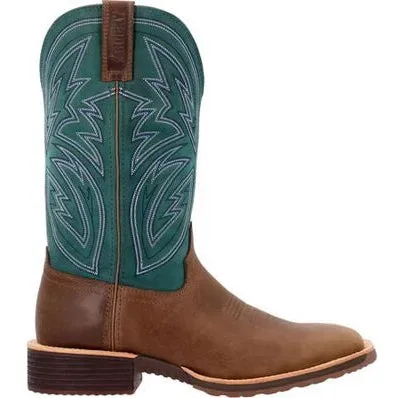 Rocky Men's Tall Oaks 12 ST Slip Resist Western Work Boot -Teal- RKW0406