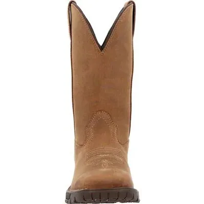 Rocky Women's Legacy 11 Square Toe WP Western Work Boot -Brown- RKW0416