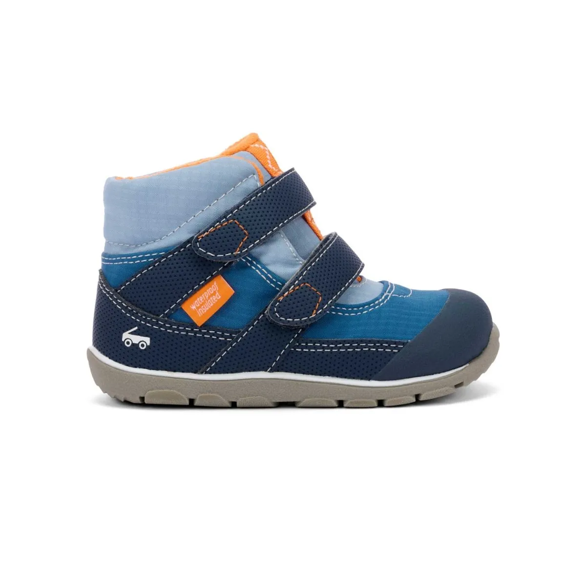 See Kai Run Toddlers Atlas Blue/Orange Waterproof