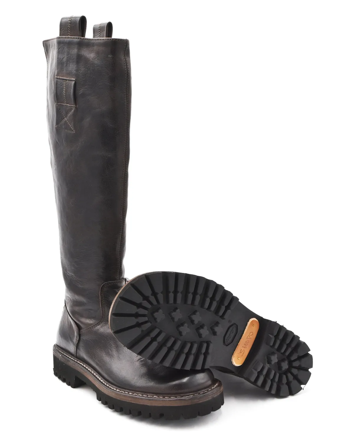 Shoto Washed Brown Tall Boot