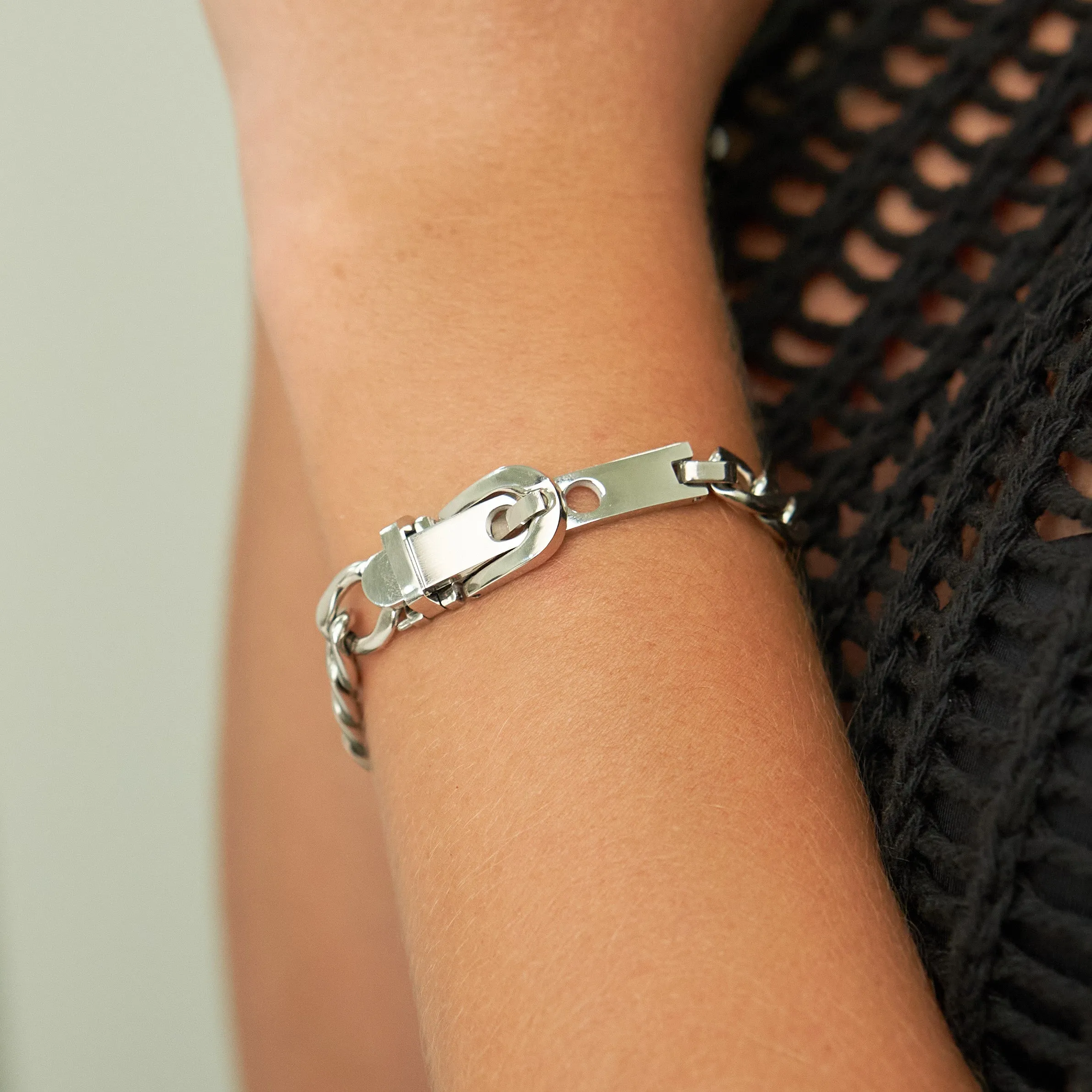 Silver Belt Bracelet